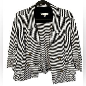 Cabi Women’s Double Breasted Striped Blazer